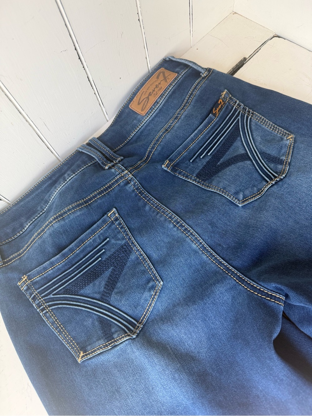 SEVEN7 JEANS High Rise Skinny Dark Wash Denim Jeans Size 10
